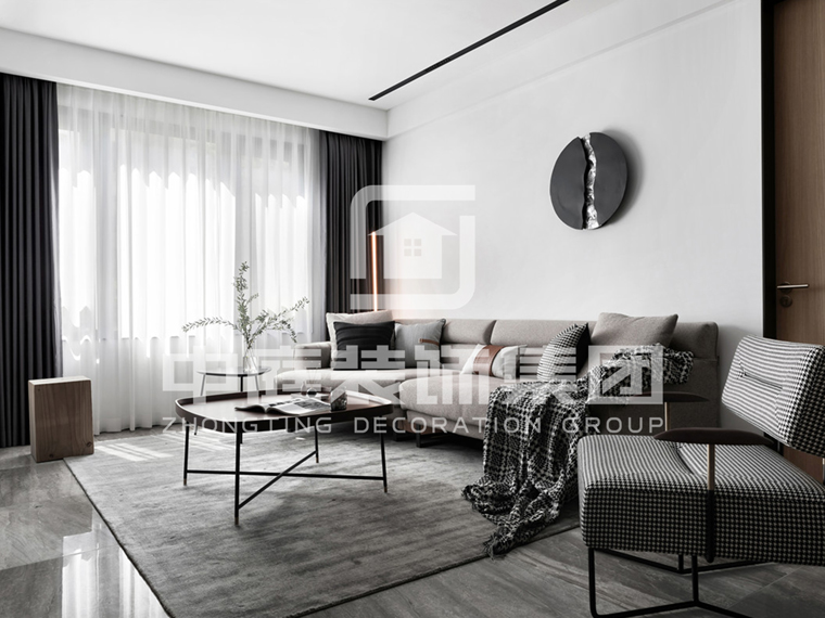 天池山&middot;中脊130平現(xiàn)代風(fēng)格案例